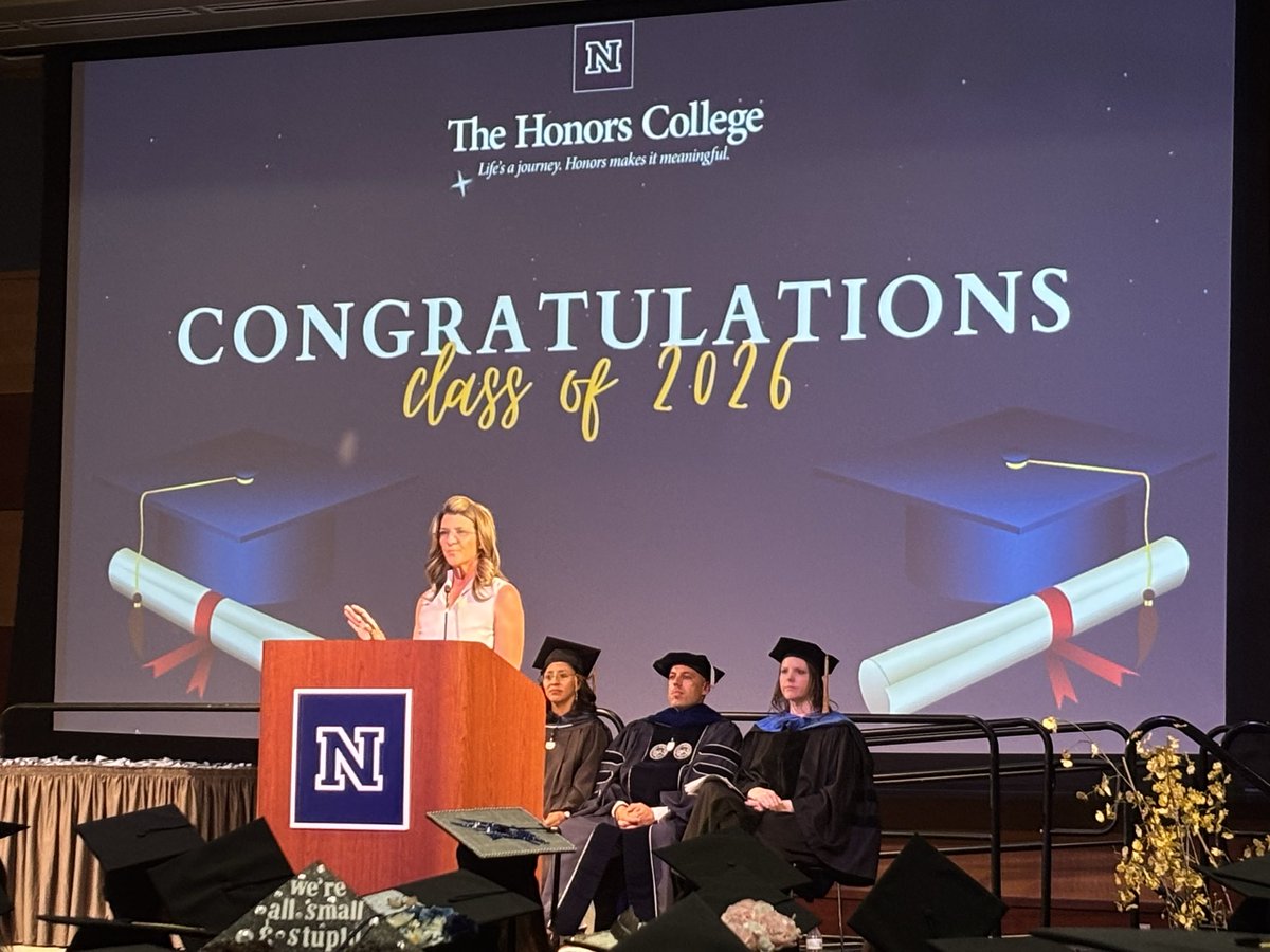 UNevadaGov's tweet photo. Reno City Councilmember Brandi Anderson served as the Keynote Speaker for tonight’s Honors College Convocation Ceremony, highlighting the impact the University of Nevada made on her life as an Alumna of our institution and giving her wisdom and advice to our graduating students. https://t.co/tzd7bzgjcG