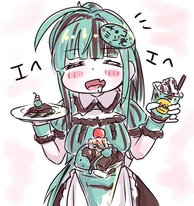 食べたい気持ち!(絵) #今年もココスにチョコミン党大集合