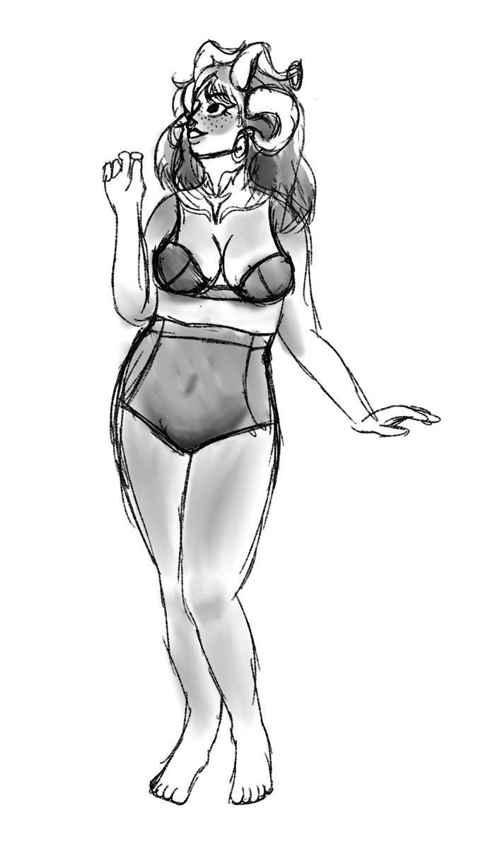 LilithMoth's tweet photo. Doodle of a friend's FFXIV character. https://t.co/5lmntax79J