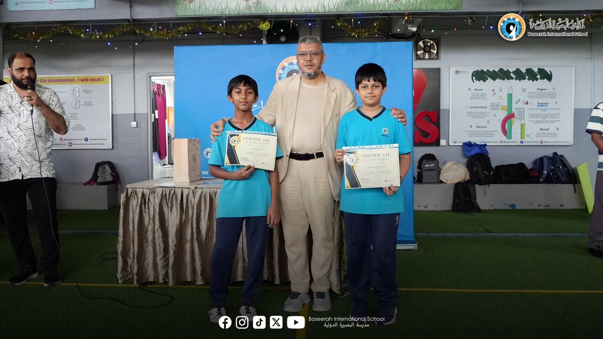 BaseerahSchool's tweet photo. Celebrating excellence and dedication at Baseerah International School ✨
Proud of our students for their hard work, growth, and achievements. May this be the beginning of even greater success ahead, in shaa Allah.#BaseerahInternationalSchool #StudentAchievement #Education https://t.co/J8pL6iIRVE