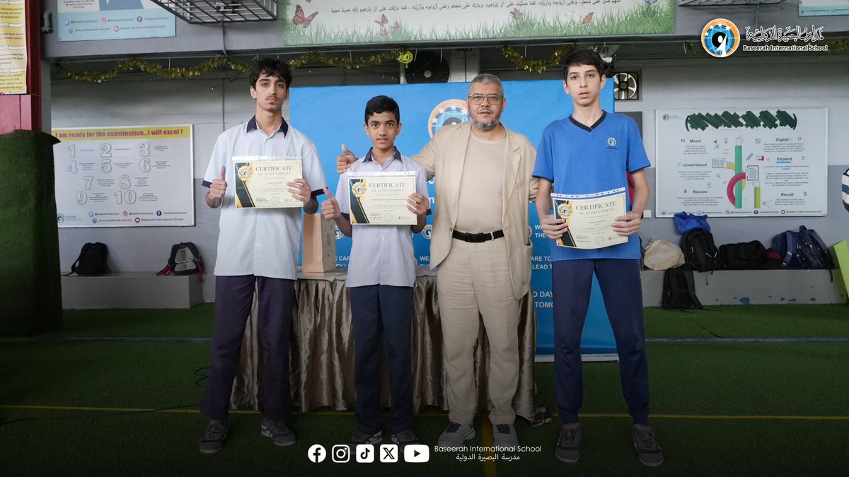 BaseerahSchool's tweet photo. Celebrating excellence and dedication at Baseerah International School ✨
Proud of our students for their hard work, growth, and achievements. May this be the beginning of even greater success ahead, in shaa Allah.#BaseerahInternationalSchool #StudentAchievement #Education https://t.co/J8pL6iIRVE