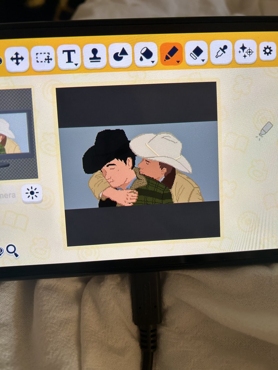 mob_enthusiast's tweet photo. Lowkey painted the mona lisa #tomodachilife https://t.co/W5pKyhUszW