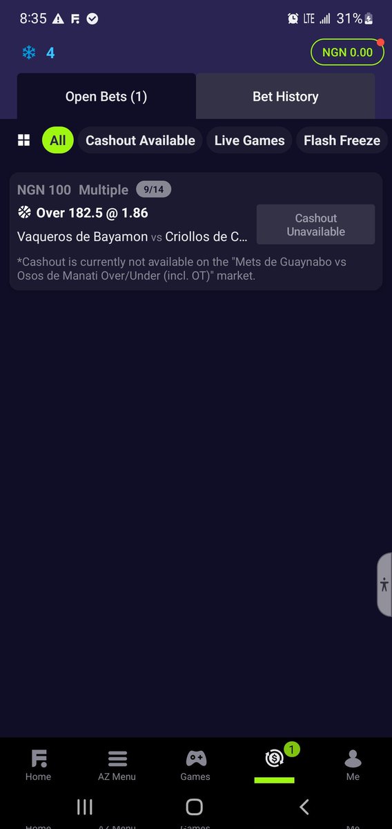 Crypt_o_dex's tweet photo. https://t.co/P68FHz9itK is a scam, cash out was locked even when the game hasn't started, note: time was 5hrs earlier before the game started, they literally locked the cashout so I won't get out my funds, stupid app, return my fucking money, pay my cashout scammers https://t.co/DSMtquZzsq