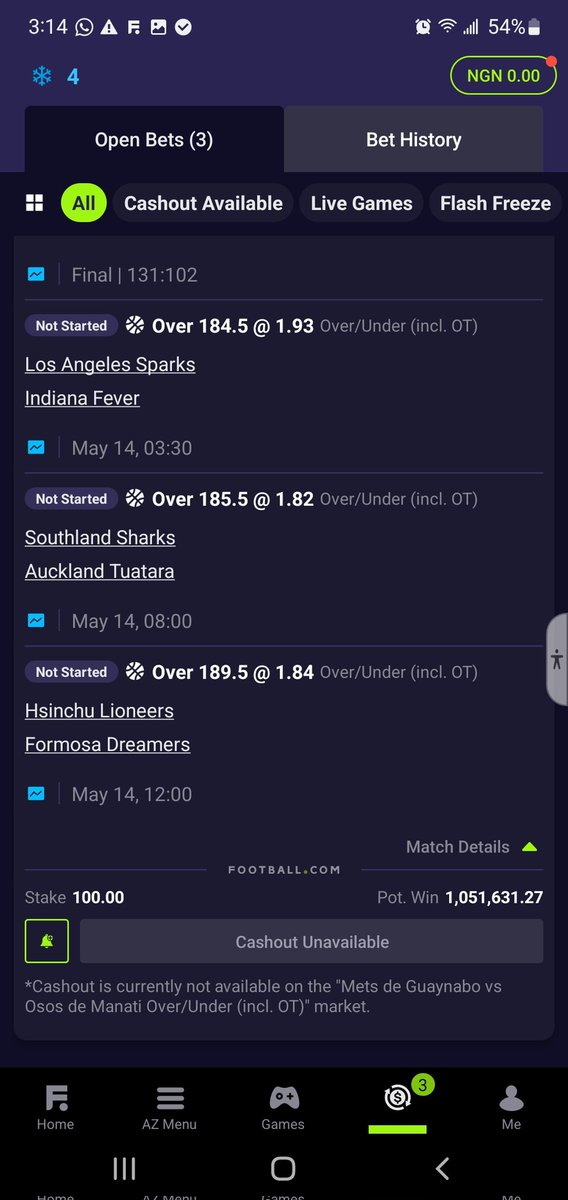 Crypt_o_dex's tweet photo. https://t.co/P68FHz9itK is a scam, cash out was locked even when the game hasn't started, note: time was 5hrs earlier before the game started, they literally locked the cashout so I won't get out my funds, stupid app, return my fucking money, pay my cashout scammers https://t.co/DSMtquZzsq