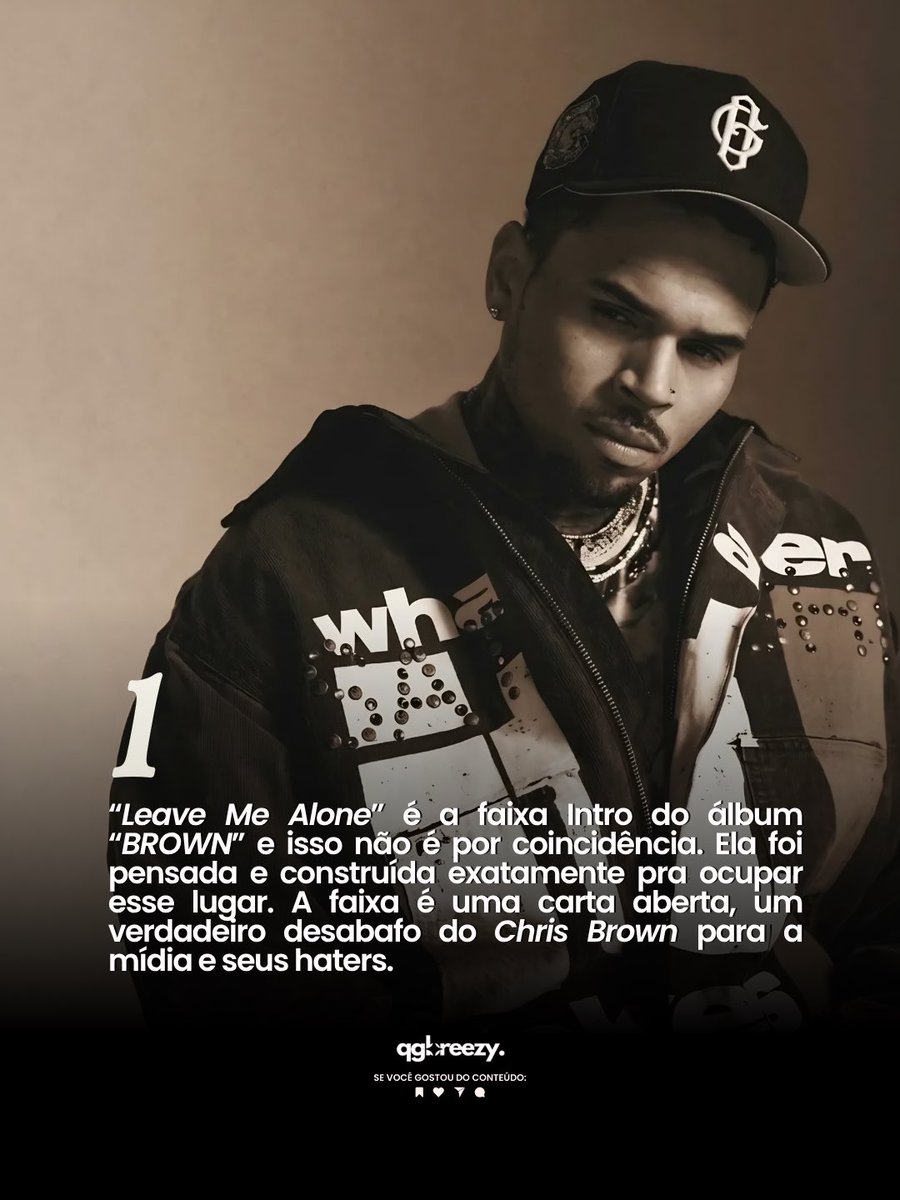 QGBreezy's tweet photo. 🚨 — Destrinchando “Leave Me Alone” a faixa Intro do novo álbum do Chris Brown.

#chrisbrown #brown #breezy #rnb https://t.co/bqNgN4sH3W