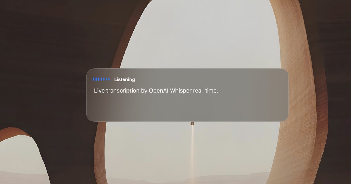 valeriyproklov's tweet photo. Made a cute little gpt-realtime-whisper wrapper.

$1 per hour transcription that just works https://t.co/K9wwIKZj50