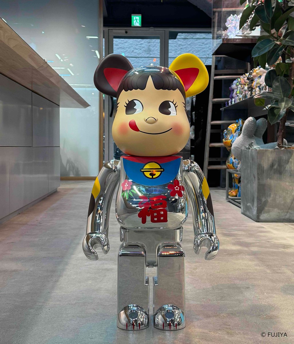 Today's MEDICOM TOY TOKYO】 「BE@RBRICK 招き猫 ペコちゃん 福 銀