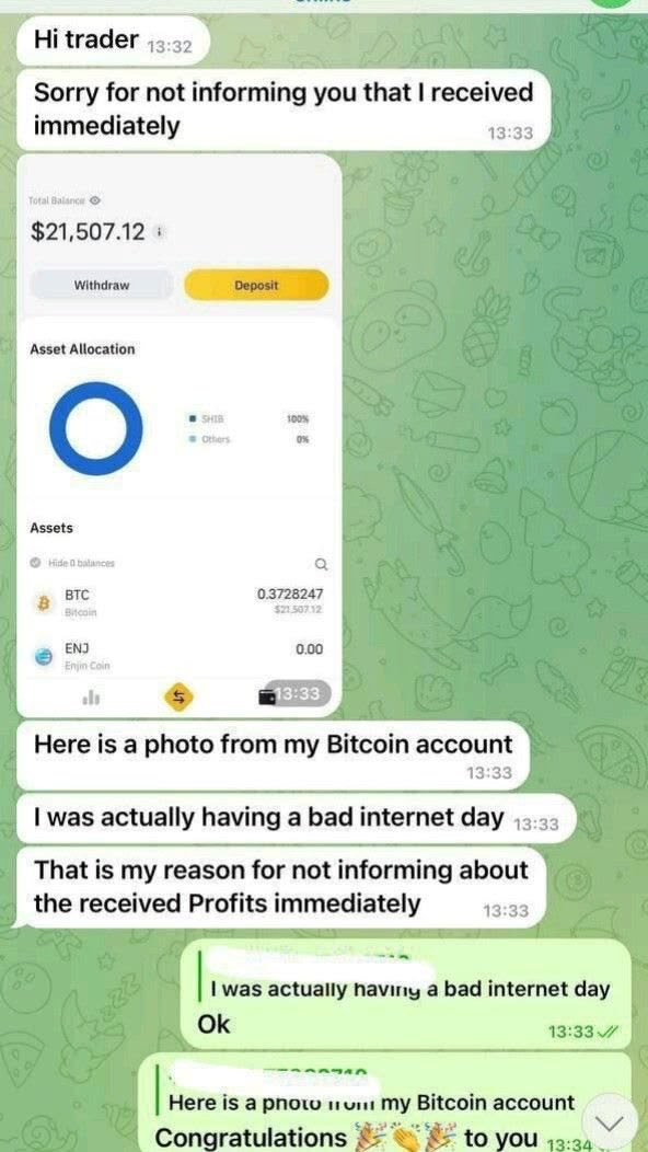 RecoverUrCrypto's tweet photo. Congrats 🎉 to you all

If you want to make money like this at the comfort of your home DM ME NOW

#bitcoin #crypto #btc #investment #Çarşamba #trump https://t.co/DXOGr3ehiI