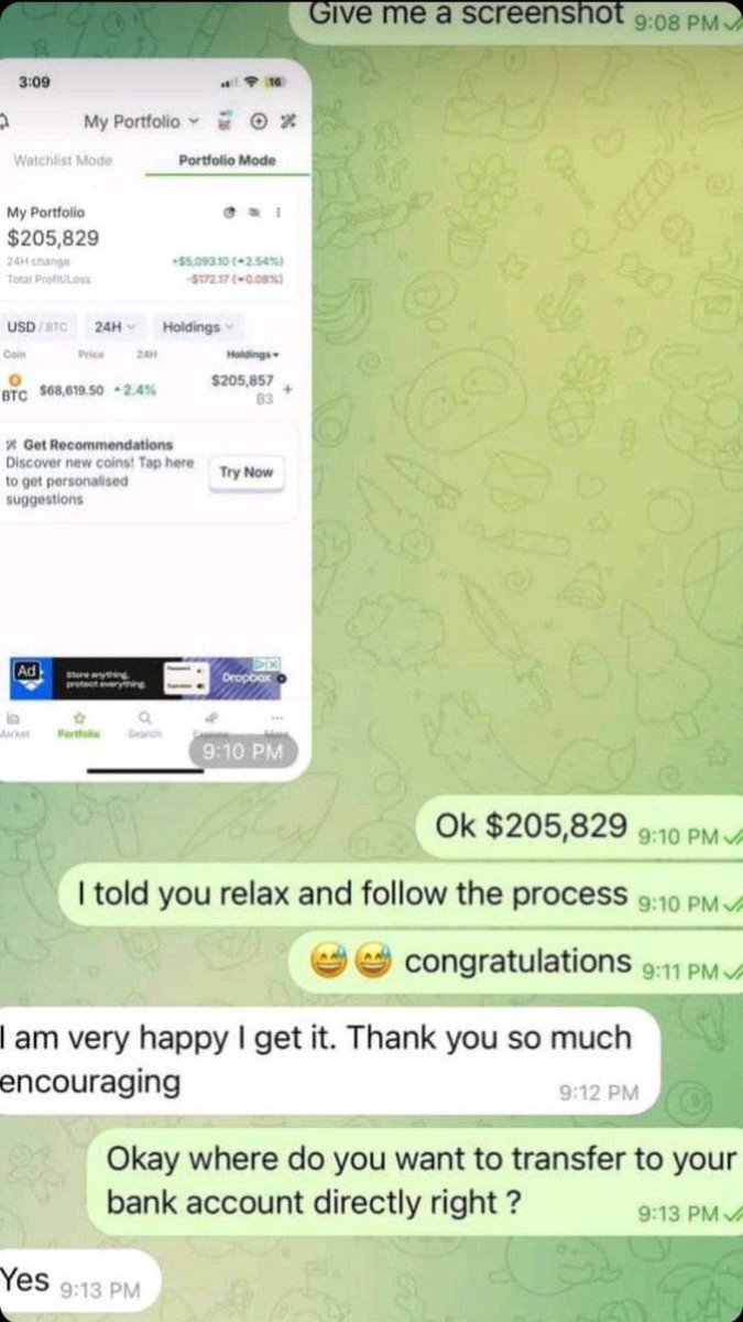 RecoverUrCrypto's tweet photo. Congrats 🎉 to you all

If you want to make money like this at the comfort of your home DM ME NOW

#bitcoin #crypto #btc #investment #Çarşamba #trump https://t.co/DXOGr3ehiI