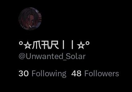 Unwanted_Solar's tweet photo. 2 more follows till 50 followers count! https://t.co/1DHwb7jpgY