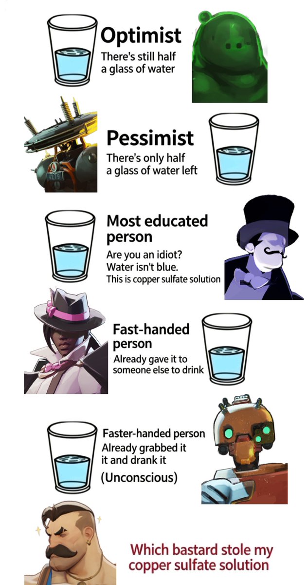 PogPog_APP's tweet photo. [Pog Deadlock meme]

So there's half a glass of blue stuff...

🧐 Want to play Deadlock but don't have an invite?

PC: Get your Deadlock invite easily ⬇️
https://t.co/HlaAEF2OPc

Mobile: Download PogPog and grab your invite:
https://t.co/Vb6EeQVUrq

*This content is reposted from Reddit with permission.

#meme #Deadlock #PogPog #DeadlockStats #Steam #ValveDeadlock #DeadlockInvite