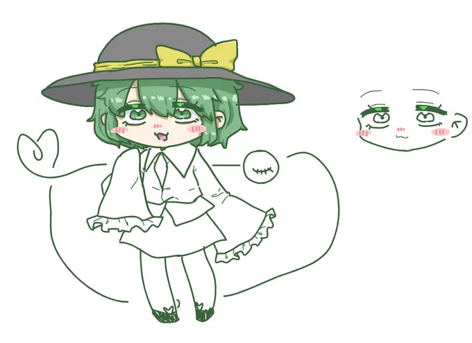 レイヤーがないお絵描きアプリでめちゃ必死にお絵描きしてる