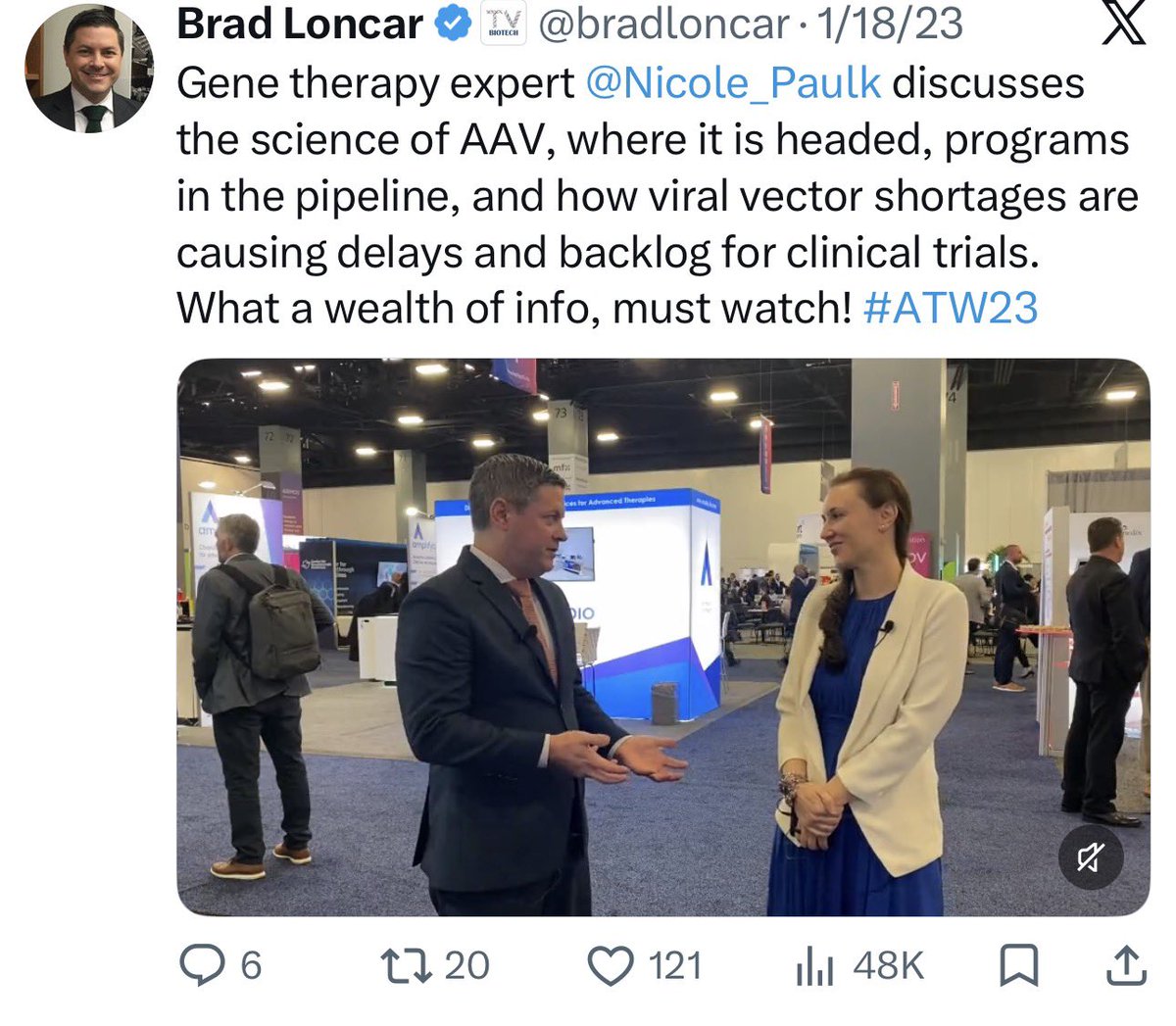 Brad Loncar tweet media