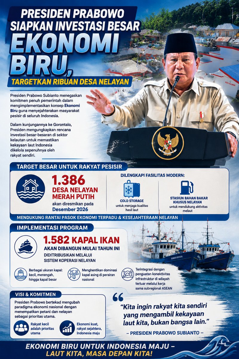 ningningty's tweet photo. Kemandirian ekonomi desa tercipta berkat program investasi kelautan #EkonomiBiruIndonesia https://t.co/WpZ19w45ov