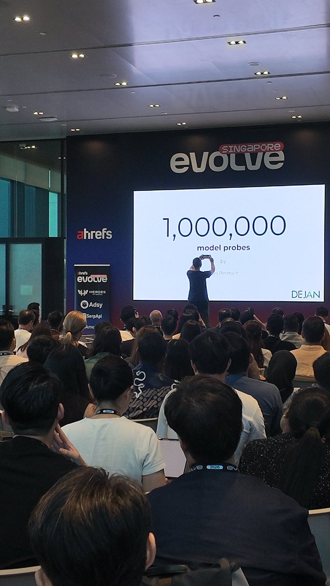 ahrefsevolve's tweet photo. Dan Petrovic from DEJAN MARKETING probed Gemini and GPT 1,000,000 times - and he is sharing everything he has learnt so far at #AhrefsEvolve Singapore today.

From learning how every AI model has its own worldview, biases toward brands, and quirks you can actually exploit, this session ditches the guesswork and delivers real tests, experiments, and facts from someone four years deep in the AI rabbit hole.
