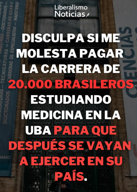 Tv_Libertaria's tweet photo. 🇦🇷 La Universidad Argentina: Si es gratuita debe ser para los ARGENTINOS ♥ https://t.co/lrlUNcbfZK