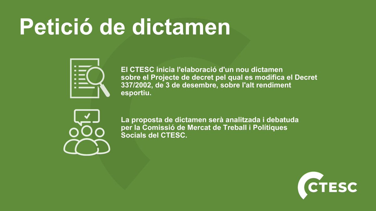 Consell de Treball, Econòmic i Social de Catalunya tweet media