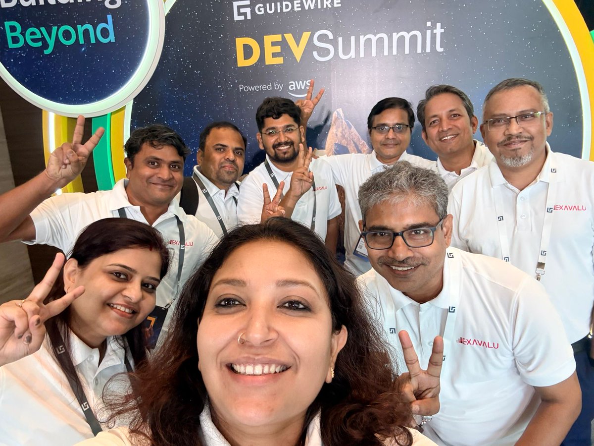 ExavaluOfficial's tweet photo. Day 2 loading at @Guidewire #DEVSummit2026. One theme stood out: speed, and AI agents are at the centre of it. Exavalu is right at home in that conversation. See you in Bengaluru. Come find us and #AskUsAnything about AI in #Guidewire.
#IntelligentInsurance #BuildingBeyond #AI https://t.co/tDoQCm2TUW