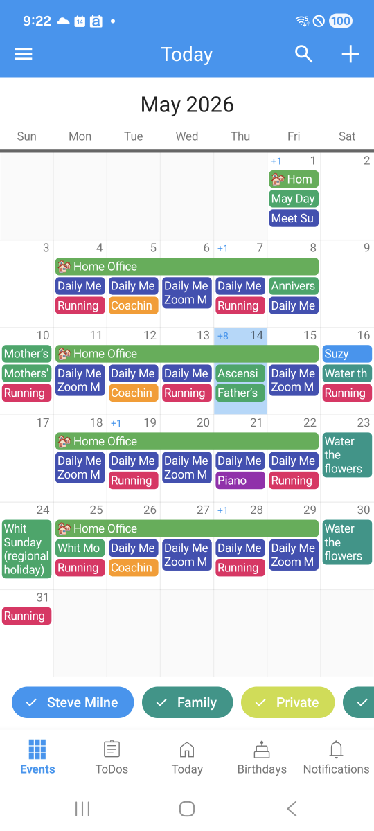149Tech's tweet photo. New Pro feature in 149 Live Calendar for Android: Quickly show or hide calendars in month view with the new Quick Filter Bar! https://t.co/nHrCAgninJ