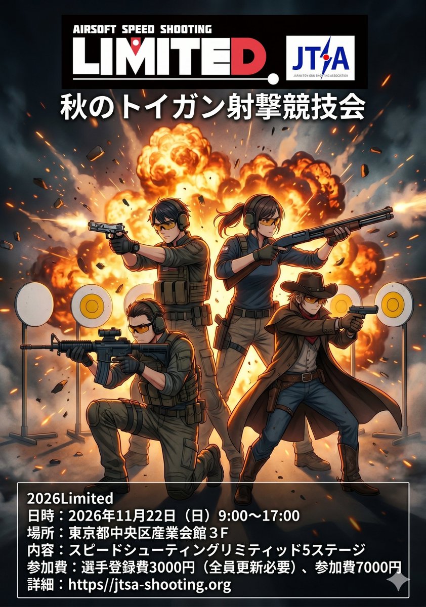 【公式】JTSA 一社)日本トイガン射撃協会 tweet media