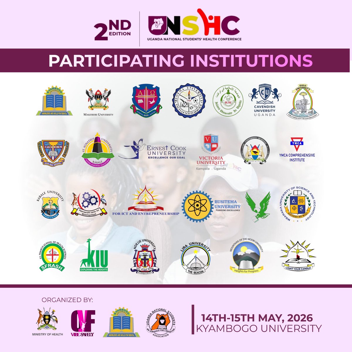 OwnYourFutureUG's tweet photo. 🌍✨ The doors are open. The conversations have begun.

UNSHC 2026 is officially underway bringing together student leaders, health advocates, policymakers, creatives, and changemakers for a shared purpose: turning awareness into action 🔥🩺

Today, voices meet vision. 

#UNSHC26 https://t.co/1C0p9EjyTG