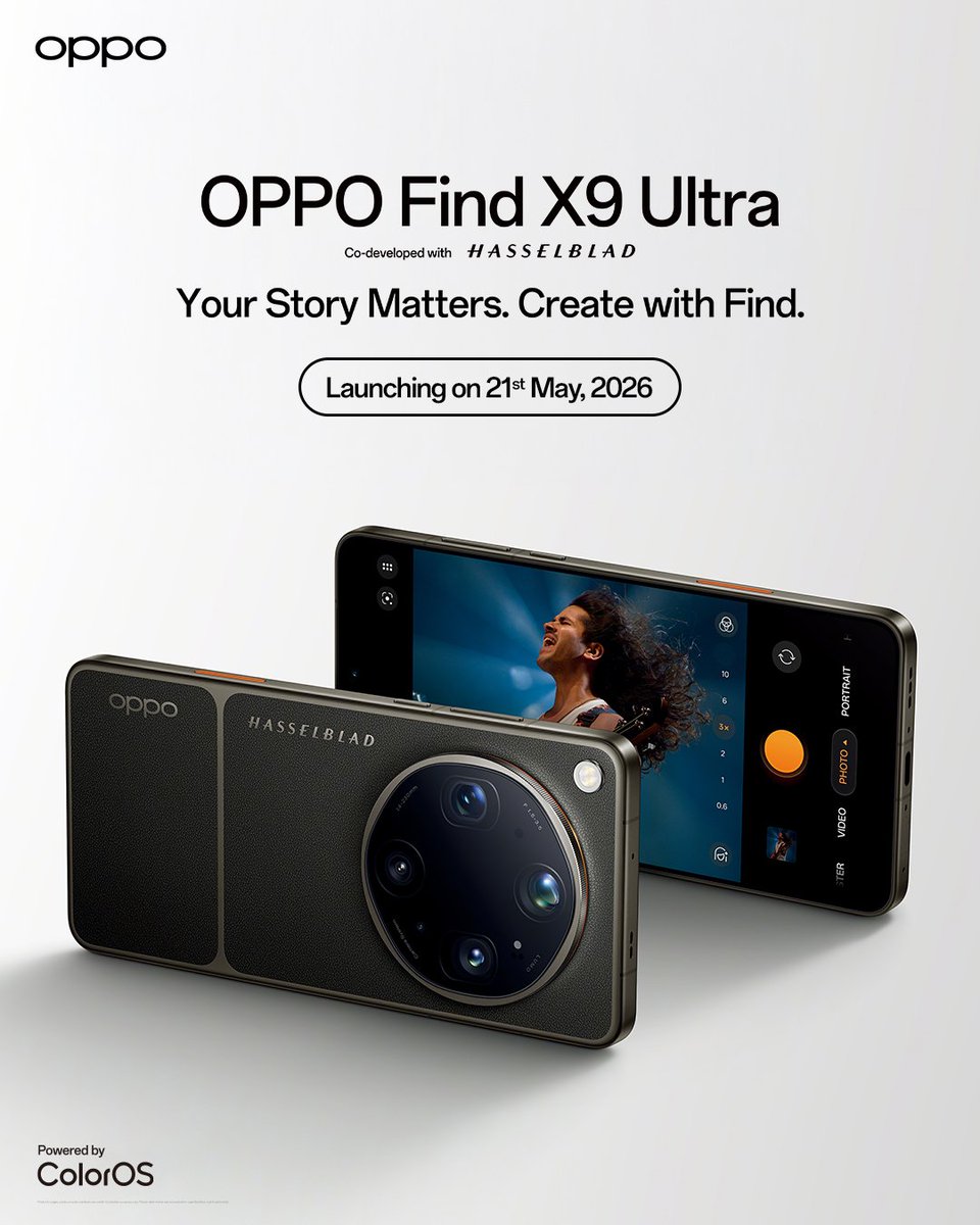 Techie__anshu's tweet photo. Next-level photography meets pure flagship power The OPPO Find X9 Series is officially landing in India on May 21! https://t.co/j5hFooFCwH