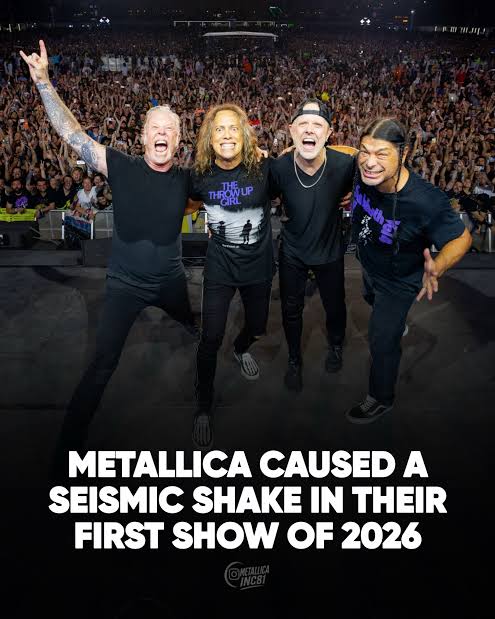 senserDMA's tweet photo. Metallica set an attendance record on 9 May at Athens' Olympic Stadium during the kickoff of their M72 World Tour. The energy of the nearly 100,000 crowd,particularly during high-tempo songs, was detected by sensitive seismic instruments in the area. https://t.co/dr2QllxiAR