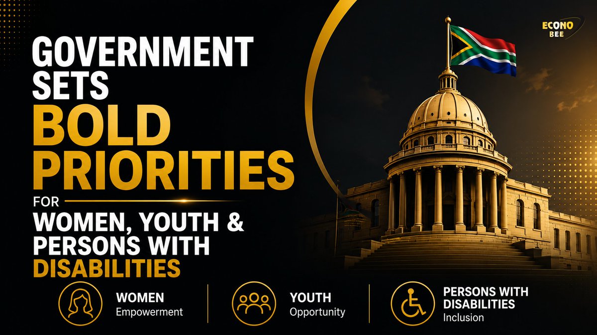 EconoBEE's tweet photo. Government is increasing its focus on economic participation for women, youth, and persons with disabilities.

Businesses should expect greater emphasis on:
• Inclusive procurement
• Supplier diversity
• Transformation strategy
• Economic empowerment
#Procurement #SouthAfrica https://t.co/AyzhNLMHHx
