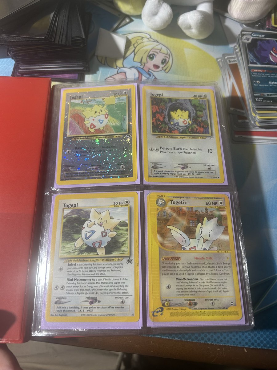 I have 91 Togepi, Togetic and Togekiss Being me some at NAIC and I'll make a good trade #Pokemon #PokemonTCG #Togepi I have 91 Togepi, Togetic and Togekiss Being me some at NAIC and I'll make a good trade #Pokemon #PokemonTCG #Togepi
