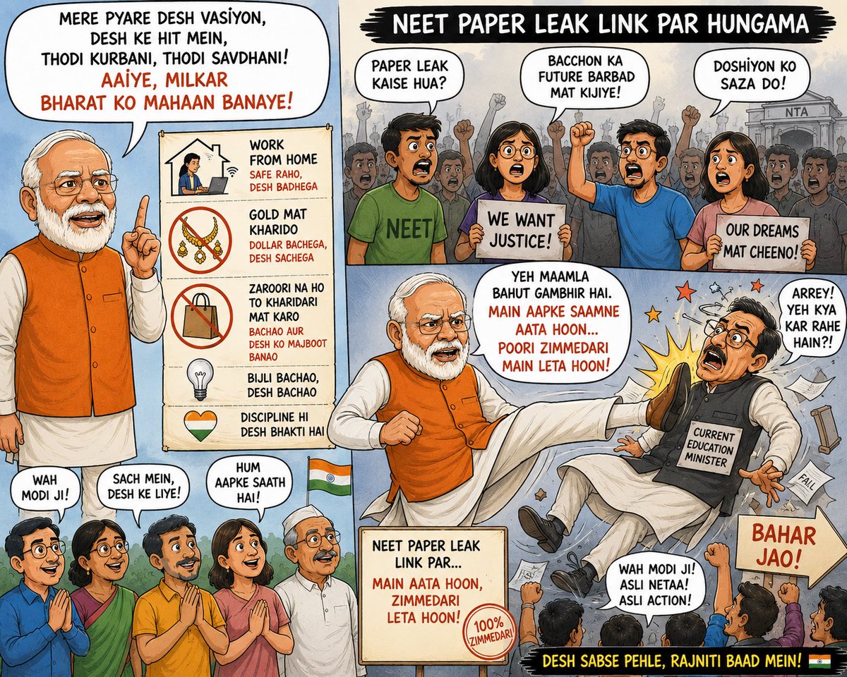 LikeRitesh's tweet photo. @narendramodi 
Pls take Action we are with you 
@NTA_Exams https://t.co/APUXCATaZA