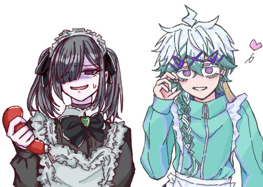 左の線画と右の色塗りをしました✌ 絵チャありがとう！(⁠*⁠˘⁠︶⁠˘⁠*⁠)⁠