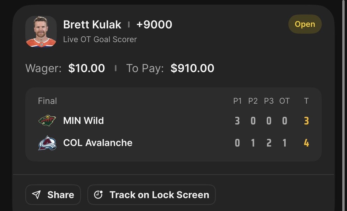 TailingitChief's tweet photo. @dj_mitchell94 Picked 4 guys at 10 bucks a pop. Only reason I even glanced at Kulak was his presence on the stat sheet. Had a pt already , seeing good TOI/Shifts and who knows what Makars status coulda been. Kadri, Landy, Colton were the other bets. Let’s blow this on the Sabres tomorrow 🤘🏼 https://t.co/i0SSjoYkP8
