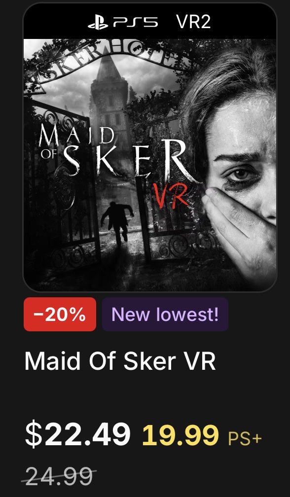 PSVR2セール 海外だとそこそこ初セールあった♪ メイドは一般10%OFFか