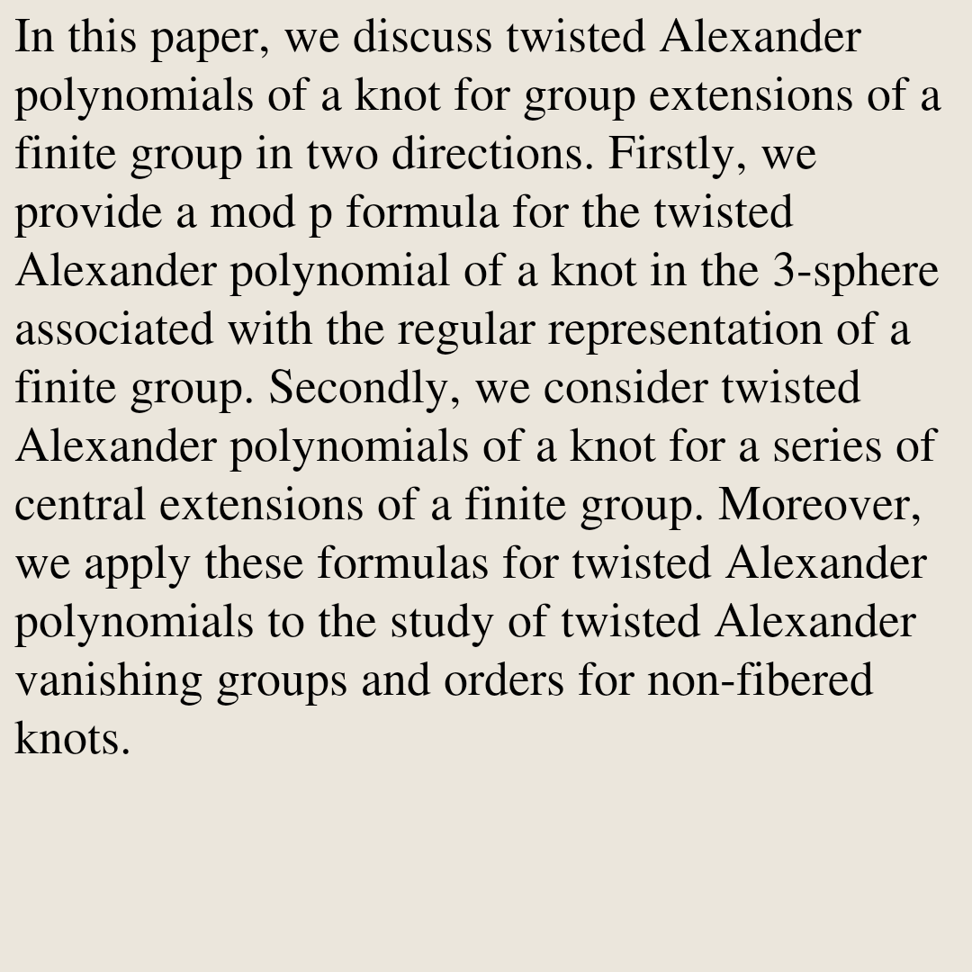 Geometric Topology Papers tweet media