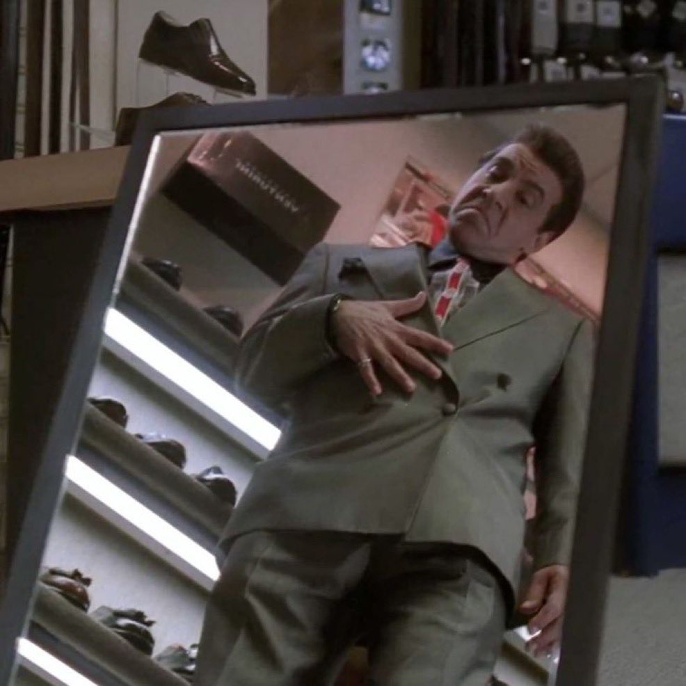 SopranosWorld's tweet photo. Checking out how look whenever I pass a mirror https://t.co/VnOOAyMCsk