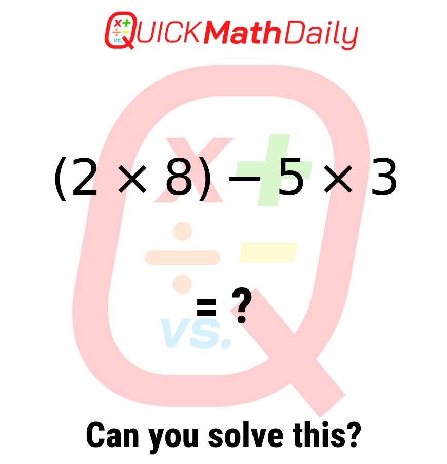 Quick Math Daily Brain Boost 🧠 tweet media
