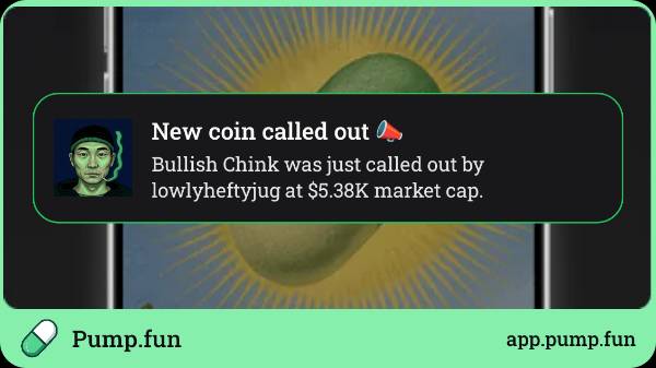 TyDon22's tweet photo. Bullish Chink at $5.38K mcap. My recent call hit 4x! This gonna 7X on top of last call. Follow me on https://t.co/Fi6rmF8OjZ app to get instant alerts: https://t.co/9QcDVT2yHD https://t.co/LxLmxIXUdX