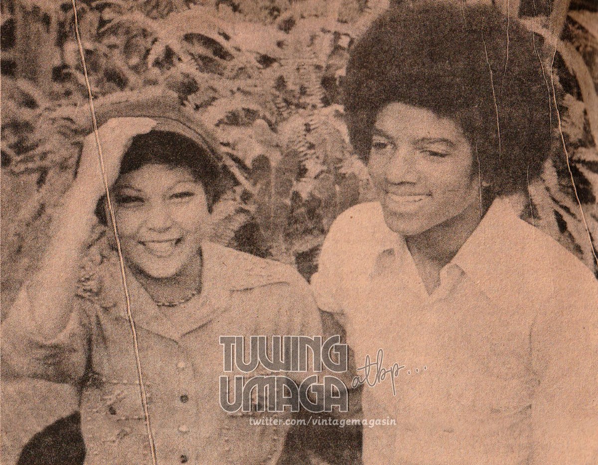 vintagemagasin's tweet photo. The Philippines' Superstar Nora Aunor with then future King of Pop Michael Jackson✨ https://t.co/BGdJAKccrH