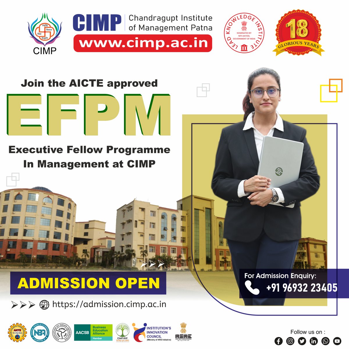 Chandragupt Institute of Management Patna (CIMP) tweet media