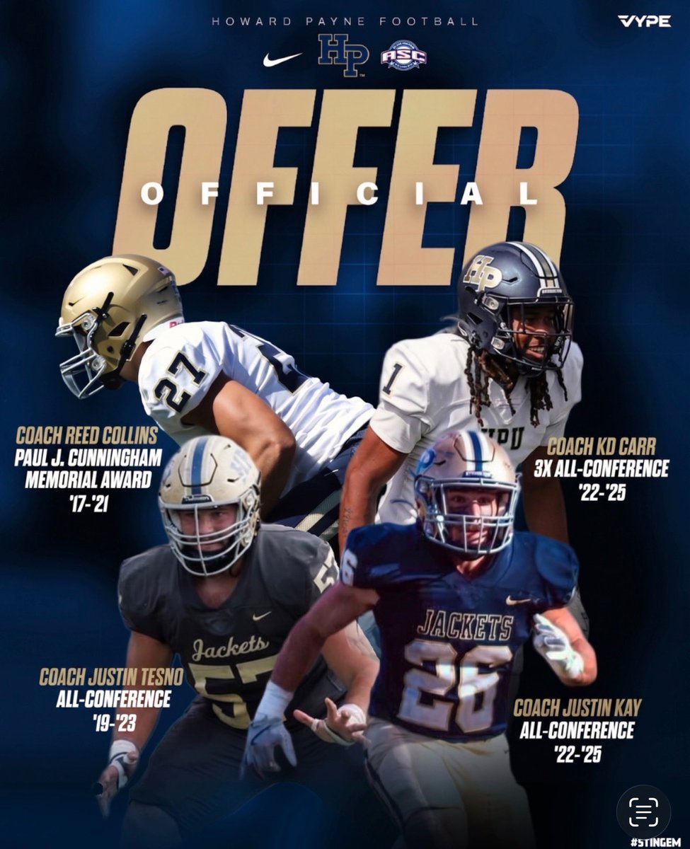 Jamierthomasqb's tweet photo. Blessed to receive my first offer to Howard Payne university !!! @CoachGipson11 https://t.co/VW4ZDjYHry