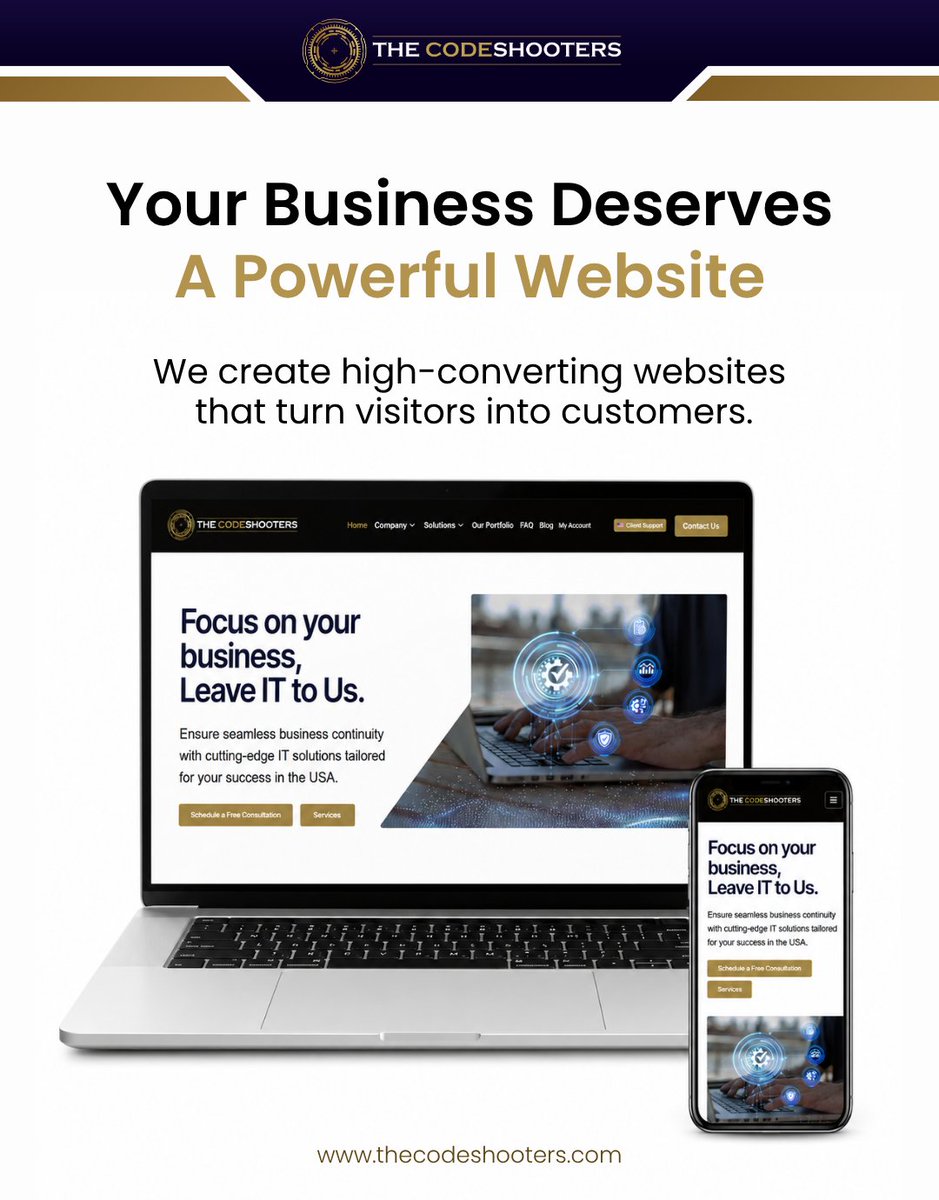 thecodeshooters's tweet photo. Your business deserves a powerful website 💻🚀

We create fast, modern, and high-converting websites that help turn visitors into customers and grow your brand online.

🌐 https://t.co/33ec4oVZ94

#WebDevelopment #BusinessWebsite #DigitalGrowth #WebsiteDesign #TheCodeShooters https://t.co/waOLoyEpv8