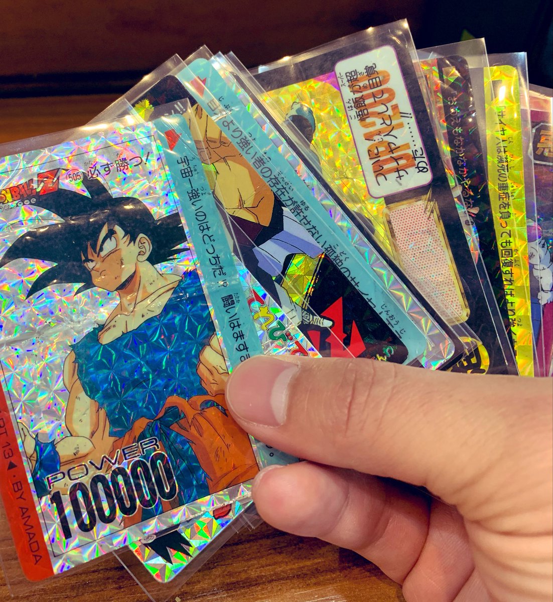 ドラゴンボール★キラキラカード★入手困難★3枚セット★ ドラゴンボールカードダス買ったゼ！ このキラが本当に最高なんだよ