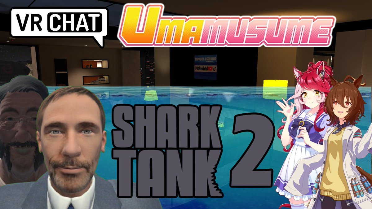 pgreddd's tweet photo. NEW VIDEO! https://t.co/WpW68P1qFs #sharktank #vrchat #umamusume https://t.co/8skfB6oo2H