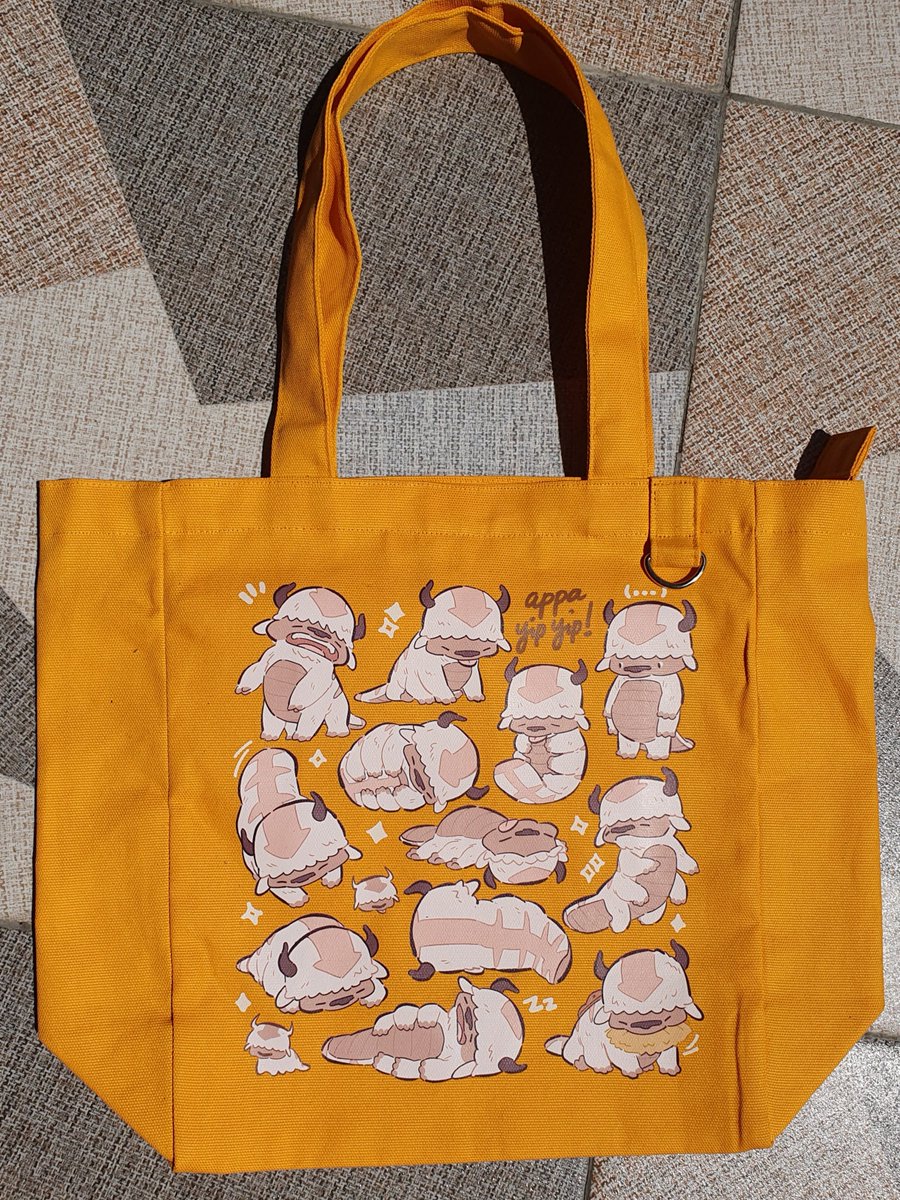 winchestermegg's tweet photo. Bringing these appa totebags for CF22! 🦬🦬🦬 Big enough for your con haul and perfect for daily use! 

👉 Limited stock available at booth A26 Leker https://t.co/vvKySKr4AE