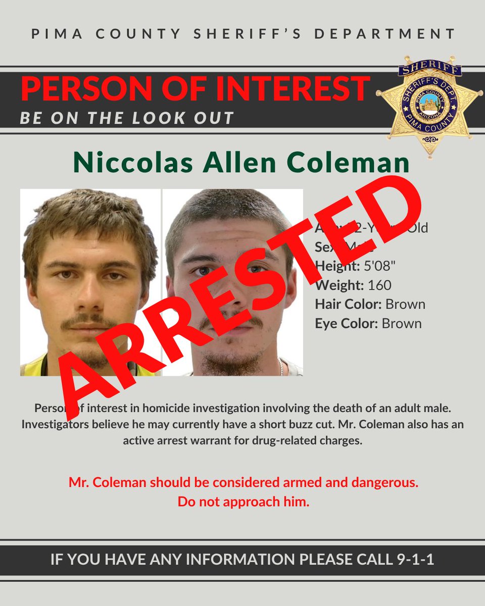 Pima County Sheriff's Department tweet media