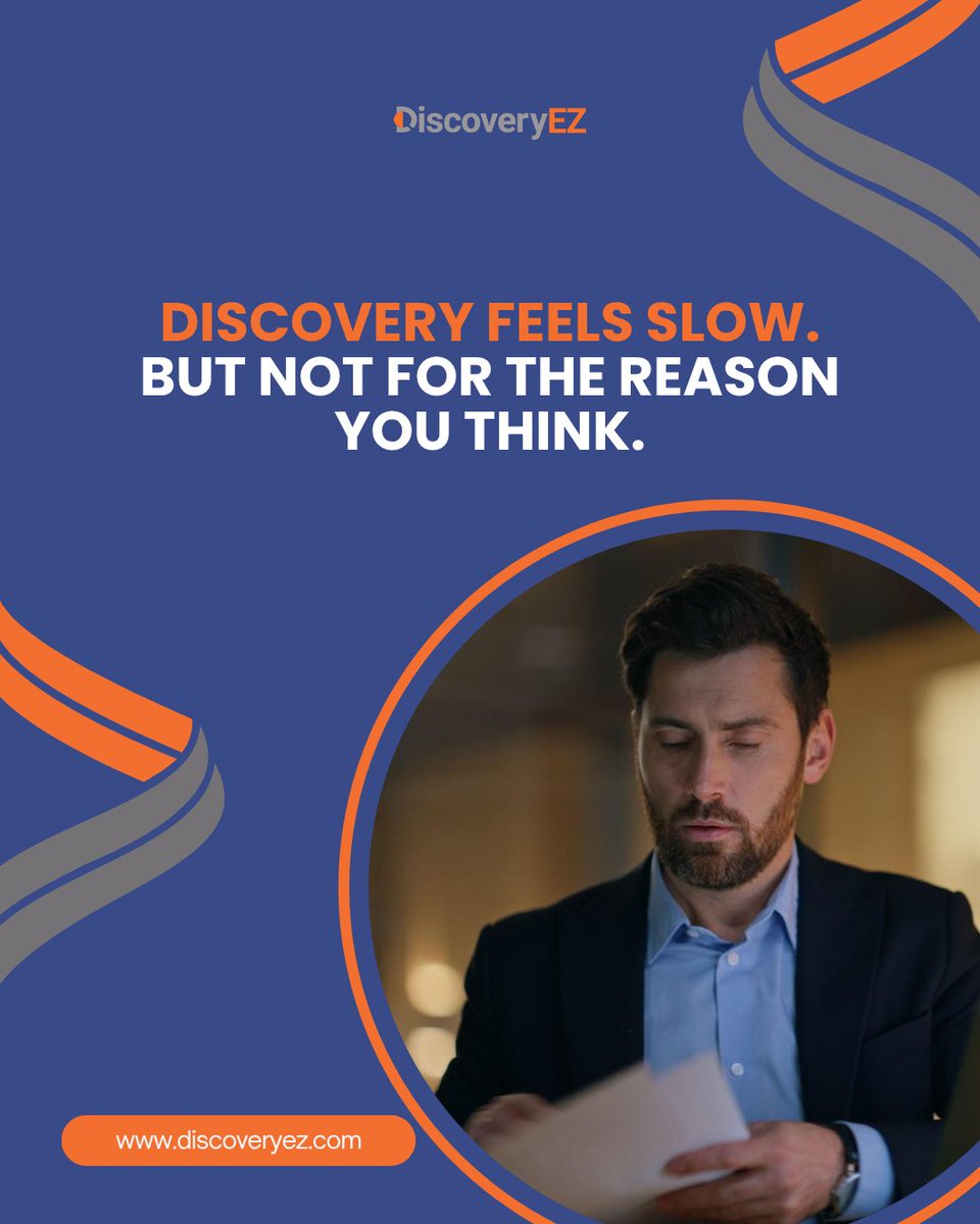 DiscoveryEz's tweet photo. Discovery isn’t slow.
It’s circular.
Most teams are stuck in repeat mode without realizing it.
#DiscoveryEZ #LegalTech #eDiscovery #Workflow
#SearchForTheStory #EvidenceReview #CaseStrategy https://t.co/byNi87S4ac