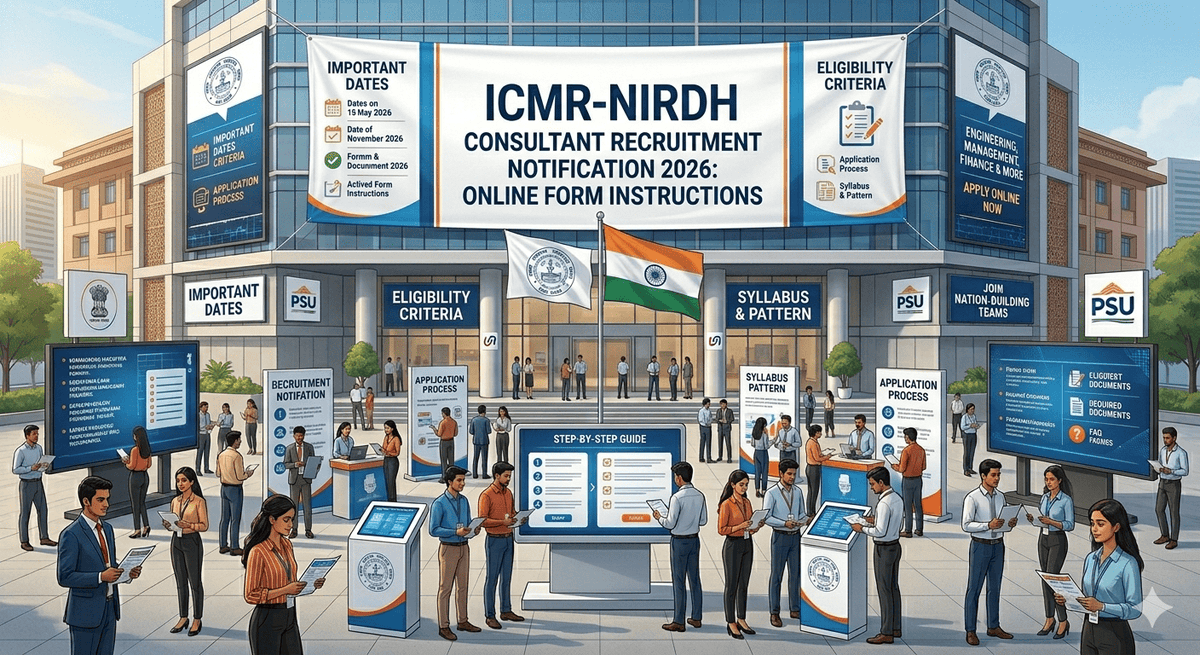 eGovJobs's tweet photo. ICMR-NIRDH Consultant Recruitment Notification 2026 Online Form Instructions
The Indian Council of Medical Research (ICMR) has announced the ICMR-NIRDH Consultant Recruitment Notification 2026, providing a great chance for skilled personnel
https://t.co/Jej7cwJzDI https://t.co/KKqJqo9QbW