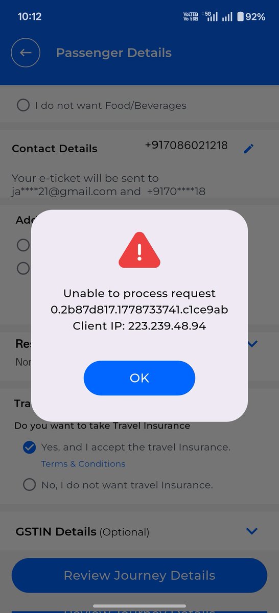 jayanta21's tweet photo. @RailMinIndia @EasternRailway
@RailwaySeva
I am unable to book tickets from the Railone application. 
Please help https://t.co/Fvt9zjKJLE