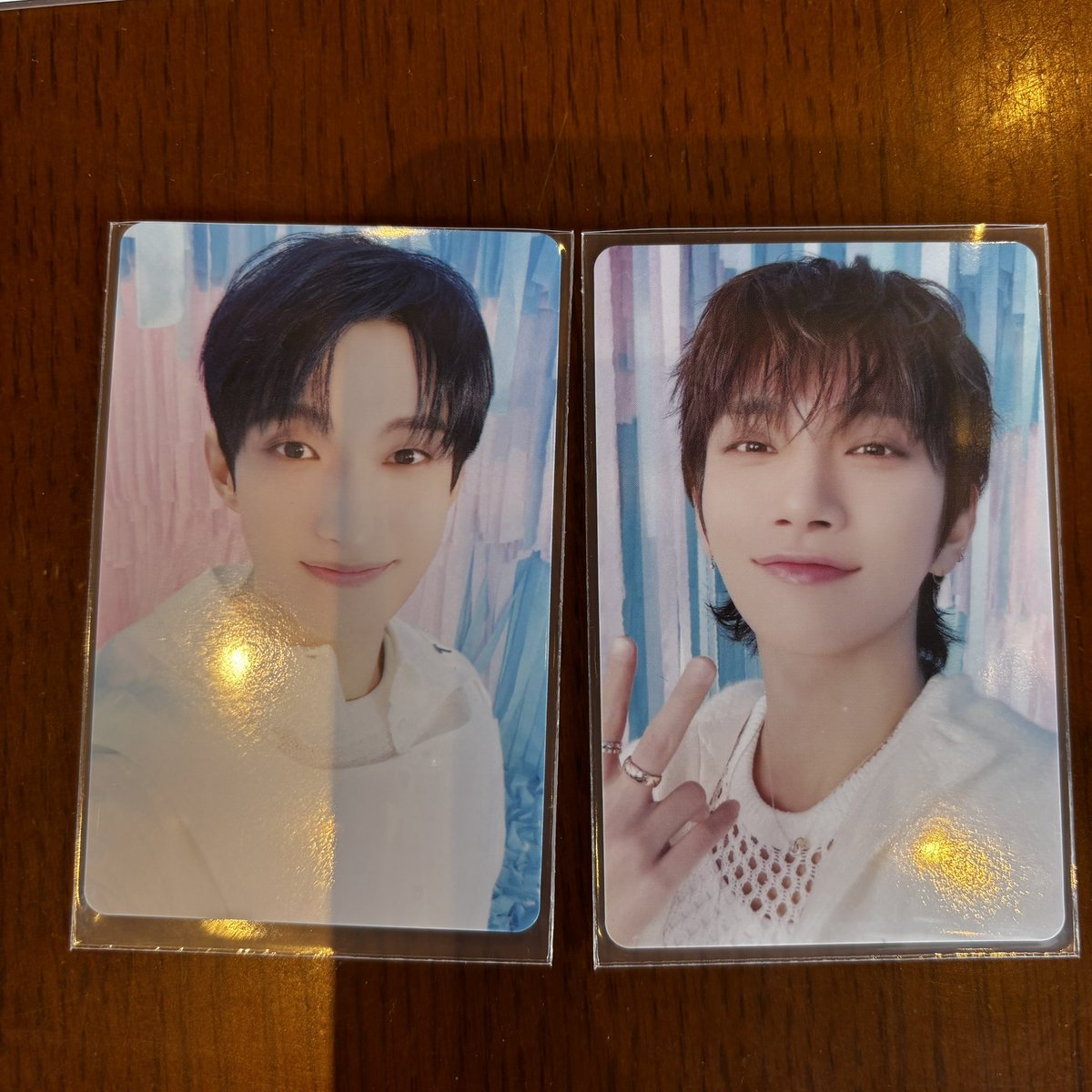 ticket___v's tweet photo. SEVENTEEN セブチ ペンミ YAKUSOKU トレカ CARATブース CARATZONEフォトカード 交換

【譲】　ジョシュア🐰ドギョム

【求】　ミンギュ🐶

本日東京会場手渡し希望です🗼
DM、リプにてご連絡お待ちしております🕊️ https://t.co/HgrgFGK39v