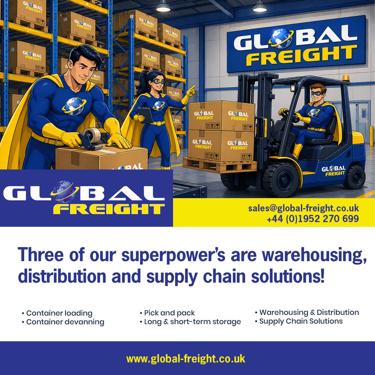 Global_Freight's tweet photo. Global Freight Services - award-winning freight forwarding services - celebrating 30 years in 2026.
https://t.co/ovw4r0ahGm
#global  #freight  #logistics  #warehousing  #supplychain  #GlobalFreightServices https://t.co/UUbo7sXJWu